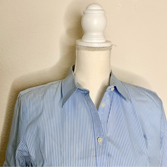 Ralph Lauren Light Blue and white Striped Shirt - Picture 2 of 9